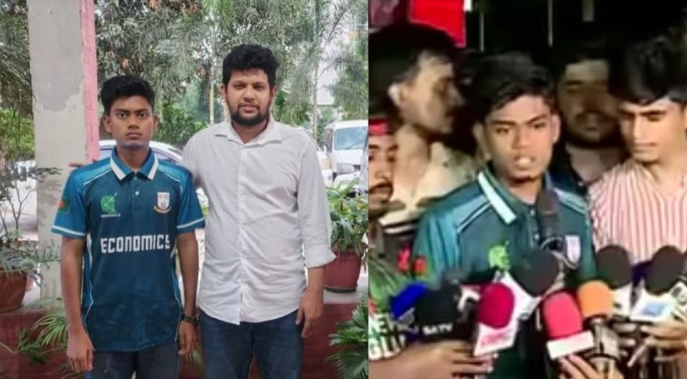 বোতল ছুড়ে মারা সেই শিক্ষার্থী ছাড়া পেয়ে যা জানালেন 